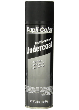 Dupli-Color EUC101A00 Paintable Rubberized Undercoat – Black Automotive Spray Paint - 16 oz Aerosol Can