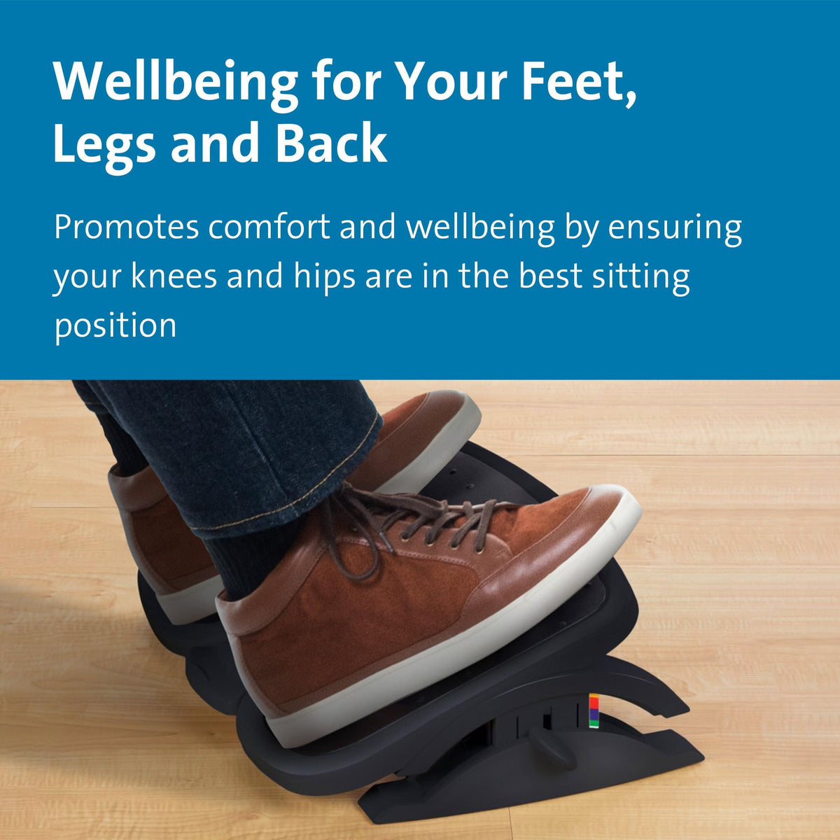 Kensington SoleMate Plus Adjustable Footrest with SmartFit System KMW52789 Each Black