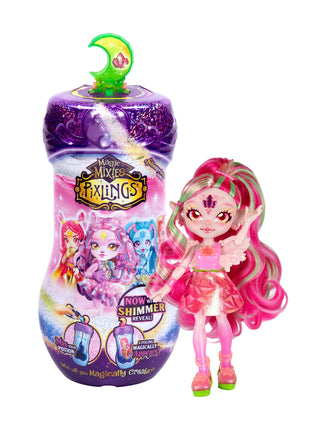 Magic Mixies Shimmerverse Series, Create & Mix Magic Potion to Magically Reveal Faye The Fairy Pixling, This Beautiful 6.5" Shimmerverse Pixling Fashion Doll Appears Inside The Potion Bottle