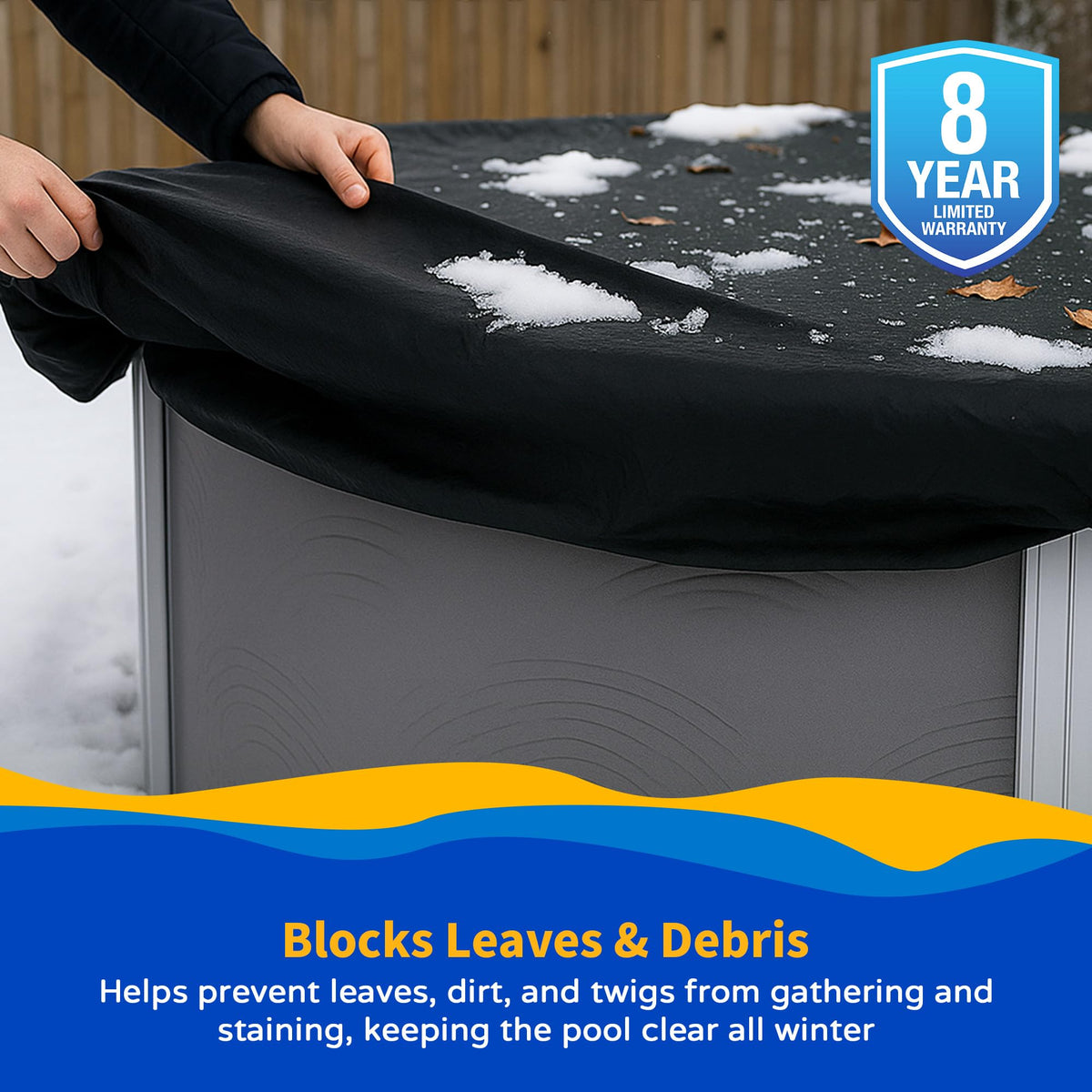 Dirt Defender 8-Year 30-Feet Round Above-Ground Winter Pool Cover