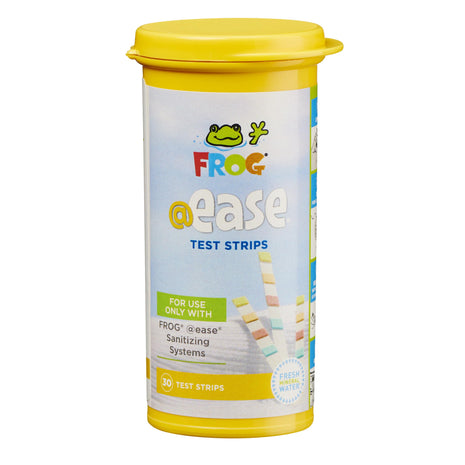 FROG @Ease Test Strips for Hot Tubs and Swim Spas - Test Strip with Out Indicator for FROG @Ease SmartChlor Cartridges, pH, Total Alkalinity and Total Hardness - 30 Test Strips