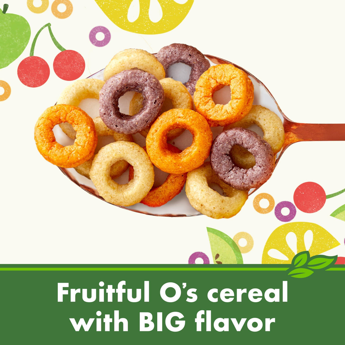 Cascadian Farm Organic Fruitful O's Breakfast Cereal, Gluten Free, Made With Whole Grain, 10.2 oz