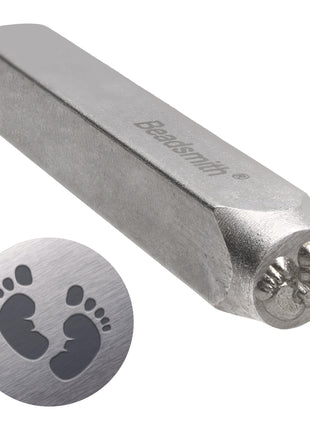 The Beadsmith Steel Design Stamps - Jewelry Stamping Tools, Bigfoot Design, 2.25 Inches w/ 6 mm Base