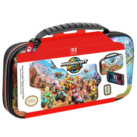 R.D.S. INDUSTRIES, INC. – Game Traveler Deluxe Licensed Travel Case Designed for Nintendo Switch, Nintendo Switch 2, OLED, Mario Kart World (NS212MKW)