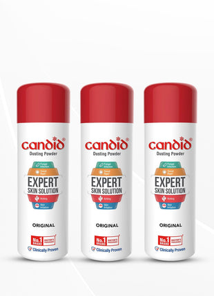 Candid Dusting Powder | Expert Skin Solution |Doctor's Prescribed No.1 Brand | 120g | Pack of 3