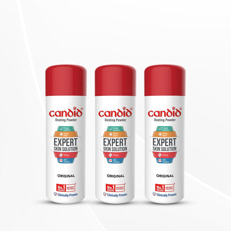 Candid Dusting Powder | Expert Skin Solution |Doctor's Prescribed No.1 Brand | 120g | Pack of 3