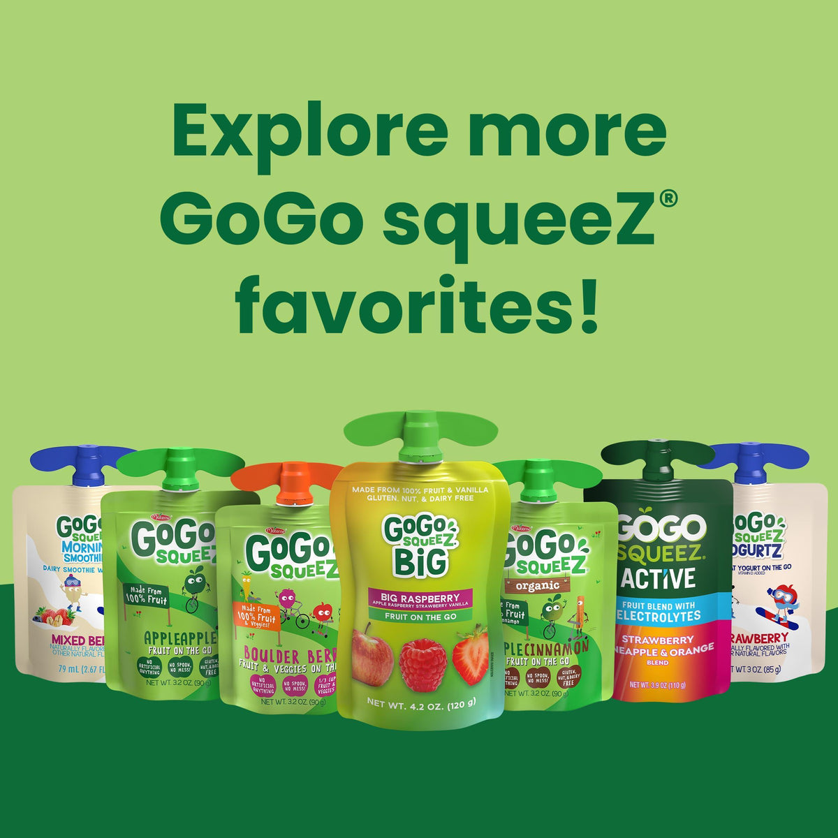 GoGo SqueeZ YogurtZ Strawberry, Kids Snacks Made from Real Yogurt & Fruit, Pantry Friendly Snack, No Fridge Needed, No Preservatives, Kosher Certified, Gluten Free, 3 Oz, 4 Pack