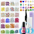 CiikDux DIY Tooth Jewelry Kit - 770 Crystals, 12 Shapes Bedazzle Gems, Teeth Jewelry Starter Set