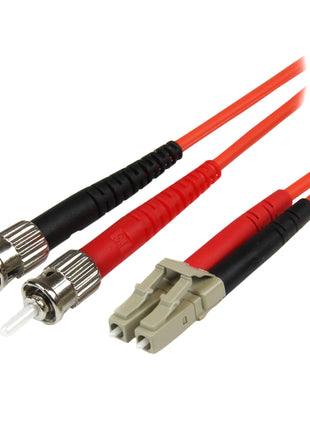 StarTech.com 5m Fiber Optic Cable - Multimode Duplex 50/125 - LSZH Fiber Jumper Cord - LC/ST