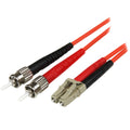 StarTech.com 5m Fiber Optic Cable - Multimode Duplex 50/125 - LSZH Fiber Jumper Cord - LC/ST