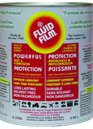 Fluid Film 1 Gallon Can Rust Inhibitor Rust Prevention Anti Corrosion Anti Rust Coating Undercoating Underbody Rust Proofing Corrosion Protection for Truck Snow Blower Mower Car Semi Tractor Bus
