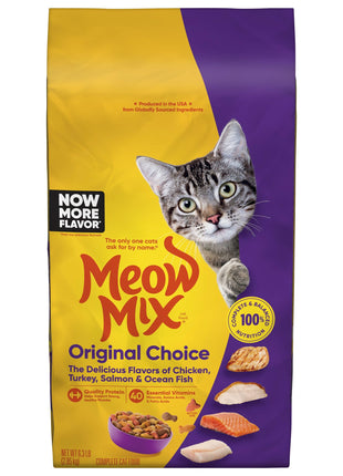 Meow Mix Original Choice Dry Cat Food, 6.3 Pound Bag