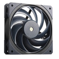 Cooler Master Mobius 120 OC High Performance Interconnecting Ring Blade Fan, PWM Fan Speed Toggle, Metal Motor Hub, Double Ball Bearing for PC Case, Liquid and Air Cooler (MFZ-M2NN-32NPK-R1), Black