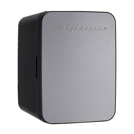 Frigidaire Portable 10L, 15-can Mini Fridge Brushed Stainless Steel 110V (AC) Wall outlet. Plugs into a 12V Car adapter or home outlet. EFMIS183-B-SS (Renewed)