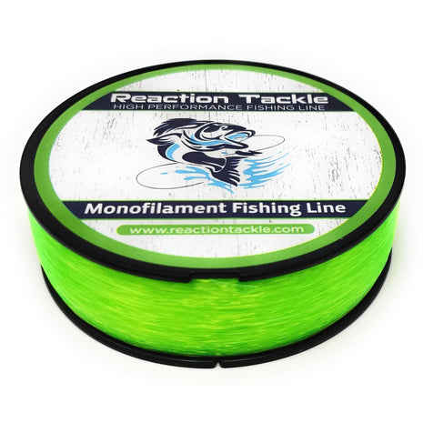 Reaction Tackle Monofilament Fishing Line- Strong and Abrasion-Resistant Nylon Mono, Smooth and Long Casting - Low Memory- Freshwater and Saltwater Fishing Monofilament Line