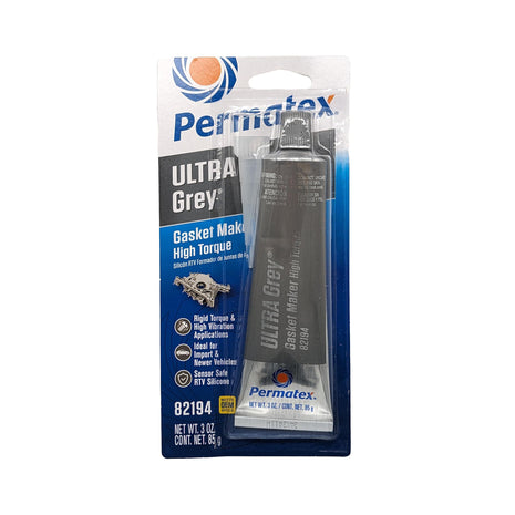 Permatex 82194 Ultra Grey Rigid High-Torque RTV Silicone Gasket Maker, 3.5 oz.