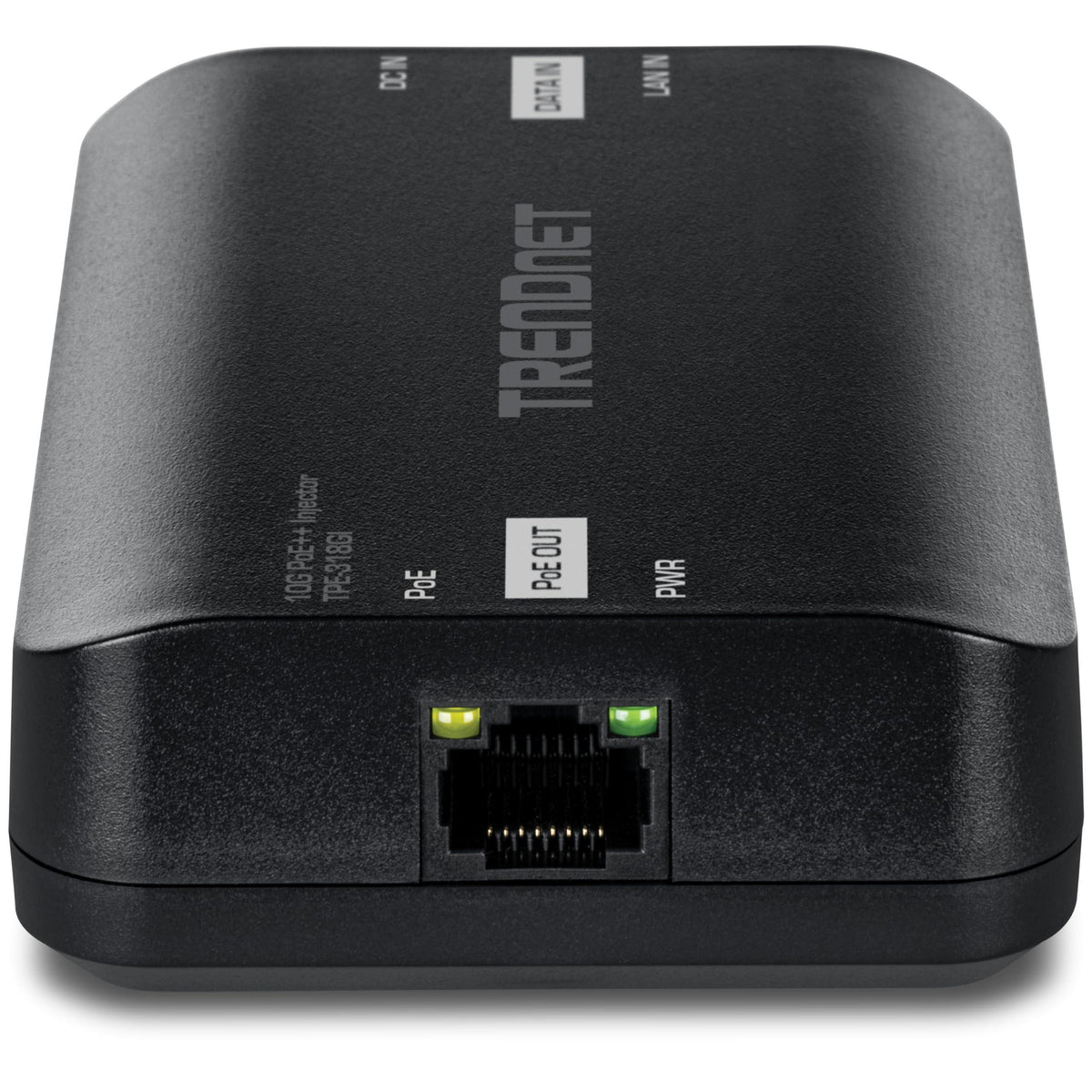 TRENDnet 10G PoE++ Injector, TPE-318GI, Converts a NonPoE Port to A PoE++ 10G Port, Supplies PoE (15.4W), PoE+ (30W), or PoE++ (90W)