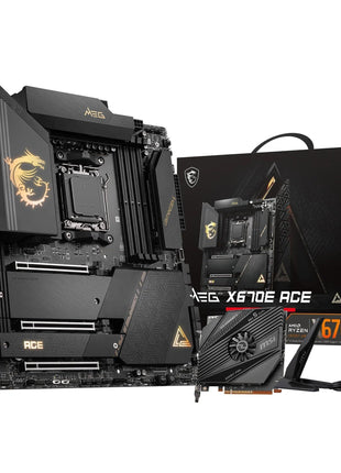 MSI MEG X670E ACE Gaming Motherboard (AMD Ryzen 9000/8000/7000 Series Processors, AM5, DDR5, PCIe 5.0, SATA 6Gb/s, M.2, USB 3.2 Gen 2, Wi-Fi 6E, Bluetooth 5.3, HDMI/DP, EATX)