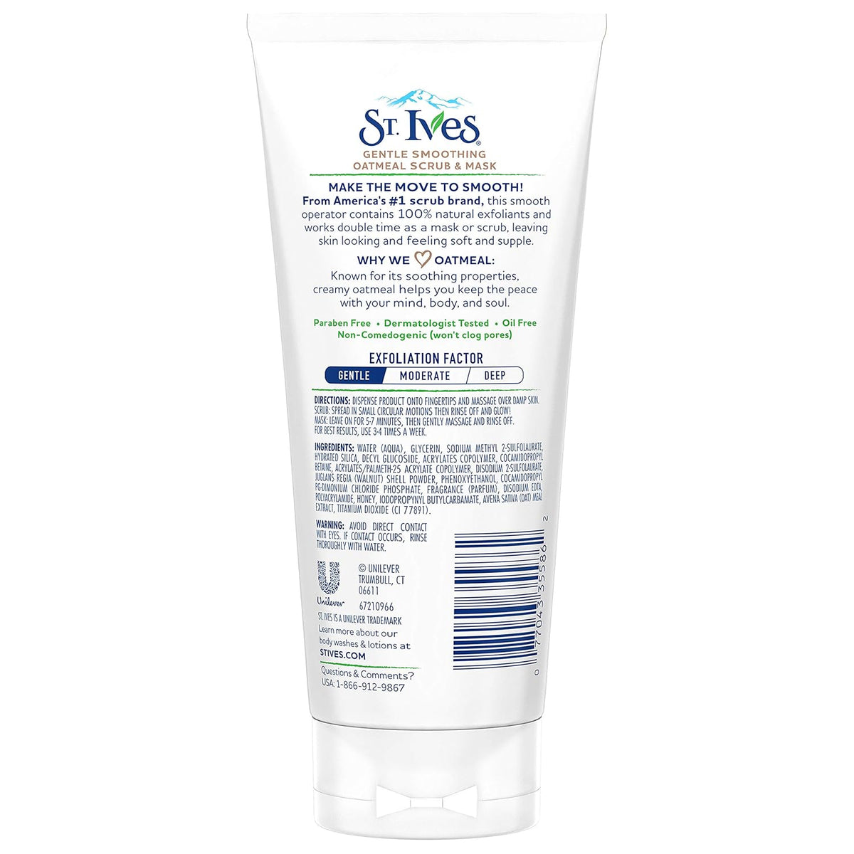 St. Ives Nourished and Smooth Oatmeal Scrub and Mask, 170g