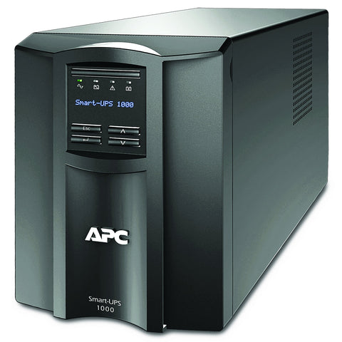 APC 1000VA Smart UPS with SmartConnect, SMT1000C Sinewave UPS Battery Backup, AVR, 120V, Line Interactive Uninterruptible Power Supply