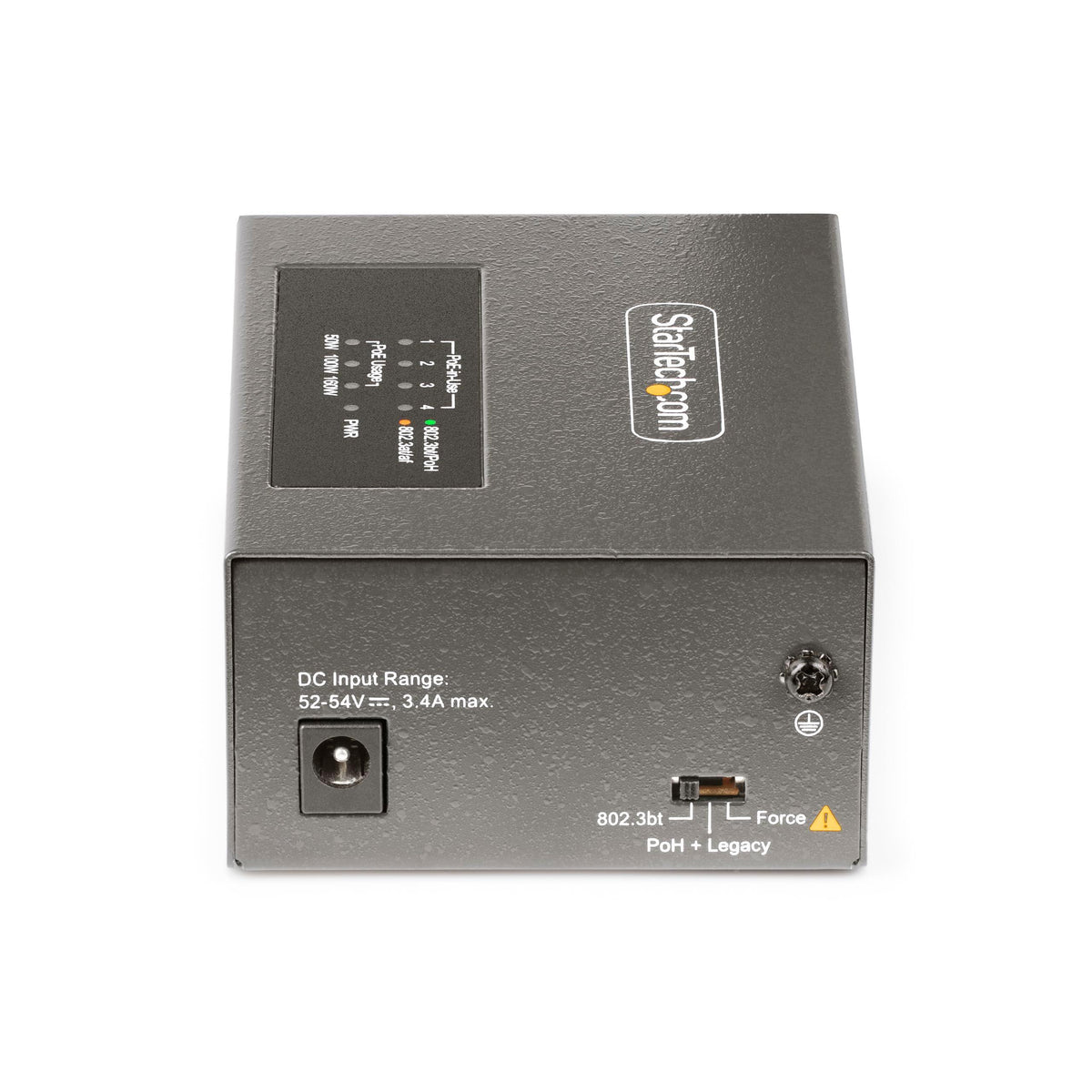 StarTech.com 4-Port Multi-Gigabit PoE++ Injector, 5/2.5/1G Ethernet (NBASE-T), PoE/PoE+/PoE++, Wall/DIN Rail Mountable, TAA