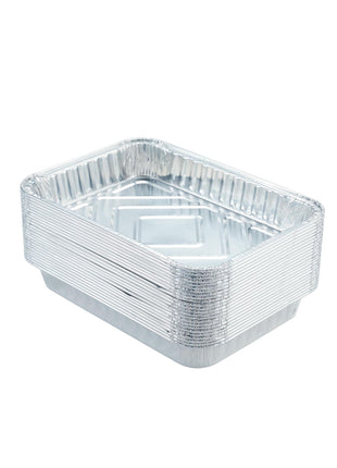 20Pack Drip Pans Compatible with Weber Grills Spirit Gas Grills, Q Grills, Genesis and Genesis II LX 200 300 Series,Disposable Aluminum Foil BBQ Grease Trays, 8.5 x 6 Inch