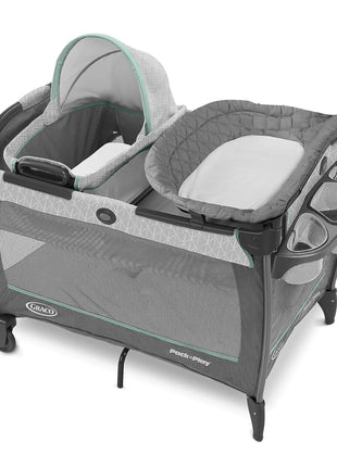 Graco Pack 'n Play Close2Baby Bassinet Playard Features Portable Bassinet Diaper Changer and More, Derby