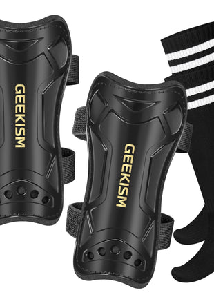 Soccer Shin Guards for Youth Kids Toddler, Protective Soccer Shin Pads & Sleeves Equipment - Football Gear for 3 5 4-6 7-9 10-12 Years Old Children Teens Boys Girls