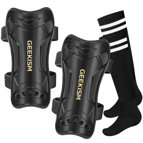 Soccer Shin Guards for Youth Kids Toddler, Protective Soccer Shin Pads & Sleeves Equipment - Football Gear for 3 5 4-6 7-9 10-12 Years Old Children Teens Boys Girls