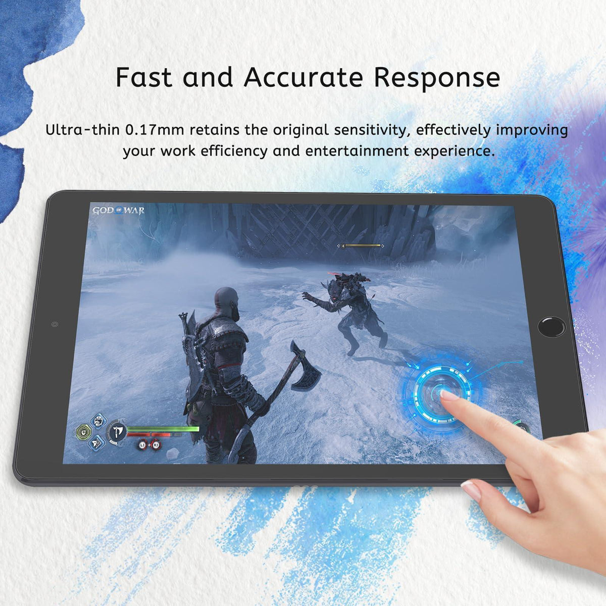 MOBDIK 2 Pack Paperfeel Screen Protector Compatible with iPad 9/8/7 (10.2 Inch, 2021/2020/2019, 9th/8th/7th Generation), Crafted for Natural Writing, Anti Glare with Easy Installation Kit