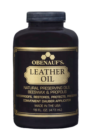 Obenauf's Leather Conditioner - Leather Oil (16oz) - Restore and Protect Leather Boots, Jackets, Purses as Well as Car Leather, Leather Furniture and Much More - Made in The USA (with Applicator)