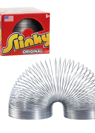 The Original Slinky Walking Spring Toy, 2.75-inch Diameter Metal Slinky, Fidget Toys