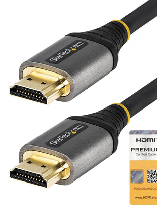 Startech.com 16ft (5m) Premium Certified HDMI 2.0 Cable, High Speed Ultra HD 4K 60Hz HDMI Cable w/ Ethernet, HDR10, UHD HDMI Monitor Cord
