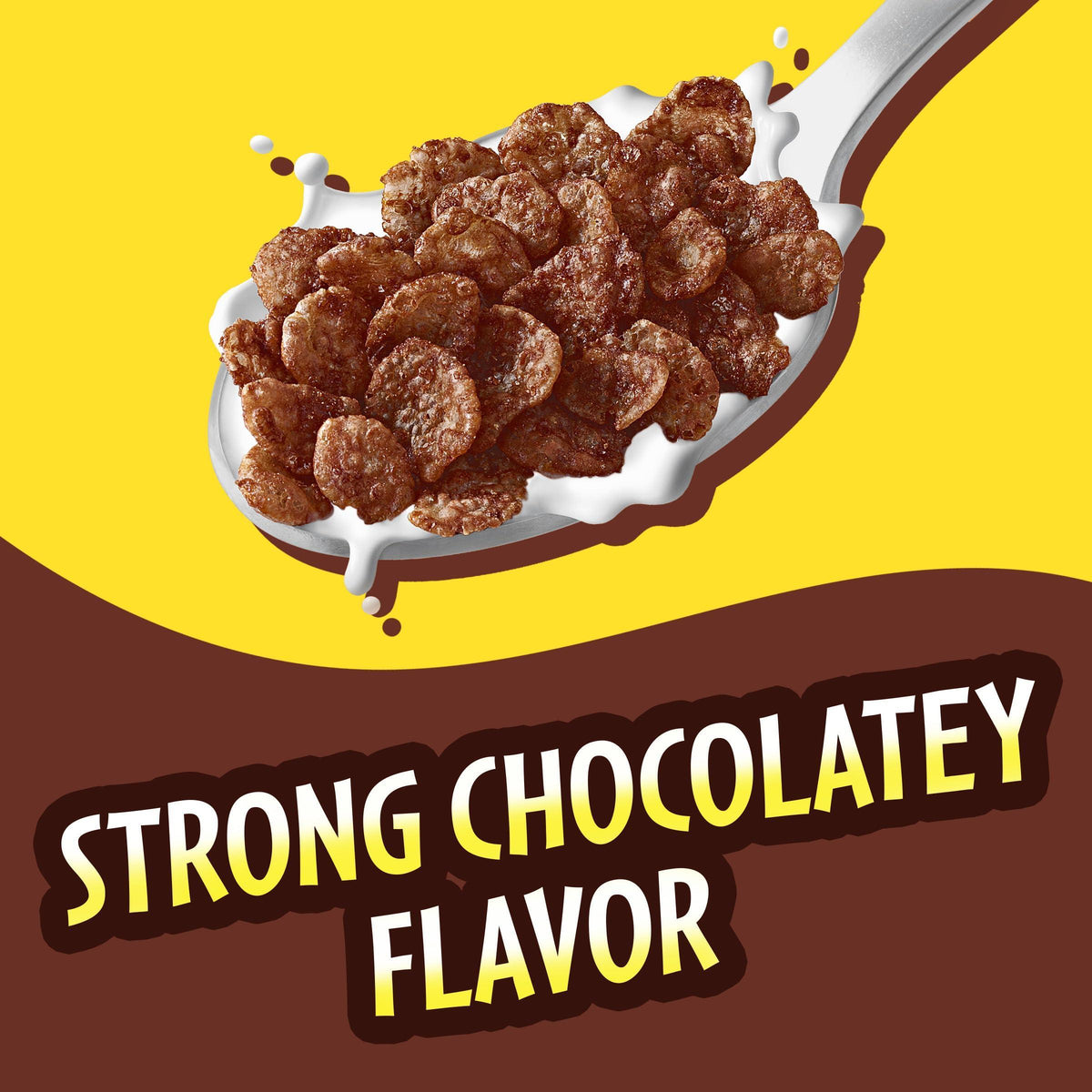 Cocoa PEBBLES Cereal, Chocolatey Kids Breakfast, Gluten Free Rice Crunch, 27.5 oz Mega Size Cereal Box