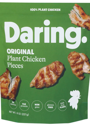 Daring Foods, Frozen, Original Plant Based Chicken Pieces, 8 Ounce