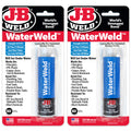J-B Weld WaterWeld, 1 Hour Cure, Epoxy Putty Stick - 2 Pack, Off-White (8277-2)