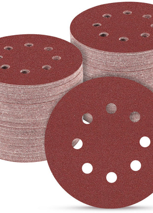 165 PCS 5 Inch Sanding Discs,Round Hook and Loop Sandpaper for Random Orbital Sander 40 60 80 120 150 240 320 400 600 Grit