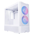 LIAN LI LANCOOL 207 Compact ATX RGB Gaming Computer Case, Airflow Optimized Mesh Panels Tower Chassis w/ 2x140mm ARGB,2x120mm PWM Fans Pre-Installed, USB Type-C Port, Tempered Glass Side Panel (White)