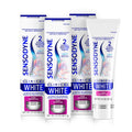 Sensodyne Clinical White Toothpaste Clinically Proven Whitening for Sensitive Teeth, Stain Protector, 3.4 oz x 3