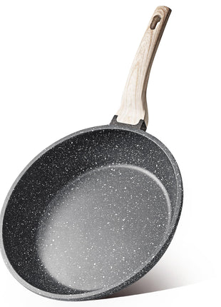 CAROTE Nonstick Frying Pan, 8 Inch Classic Granite Skillet | Kitchen Healthy Non Toxic Stone Cookware,All-Stovetop Compatible, Cool Handle, Easy to Clean, PFOA Free
