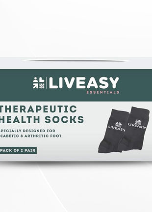 LivEasy Essentials Therapeutic Socks Pack of 2 Pair | Diabetic, Arthritis And Orthopedic Care - Pack Of 2