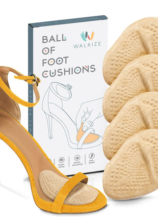 Walkize Metatarsal Pads Women | Heel Inserts for Women | Ball of Foot Cushions (2 Pairs Foot Pads) All Day Pain Relief and Comfort One Size Fits Shoe Inserts