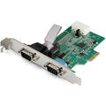 StarTech.com 2-port PCI Express RS232 Serial Adapter Card - PCIe RS232 Serial Host Controller Card - PCIe to Dual Serial DB9 Card - 16950 UART - Expansion Card - Windows & Linux, TAA (PEX2S953)