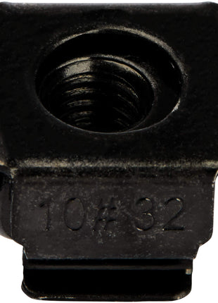 StarTech 50-Pack 10-32 Square Hole Cage Nuts and Installation Tool for 19 inch or 10 inch Server Racks, Cabinets and Enclosures, Black - TAA