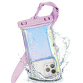 Case-Mate Soap Bubble IP68 Waterproof Phone Pouch - Floating Waterproof Phone Case w/Crossbody Lanyard - Cruise Ship Travel Essentials - Compatible w/All Devices - Touchscreen Friendly - Iridescent