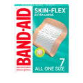 BAND-AID Brand Skin-Flex Adhesive Bandages for First Aid and Wound Care of Minor Cuts and Scrapes & Burns, Flexible Sterile Bandages for Fingers & Knees, Extra Large, All One Size, 7 ct