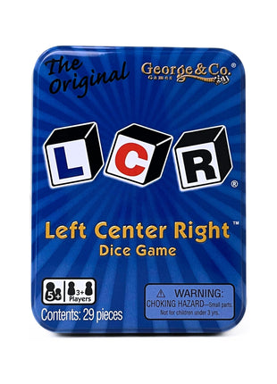 LCR® Left Center Right™ Dice Game - Blue Tin