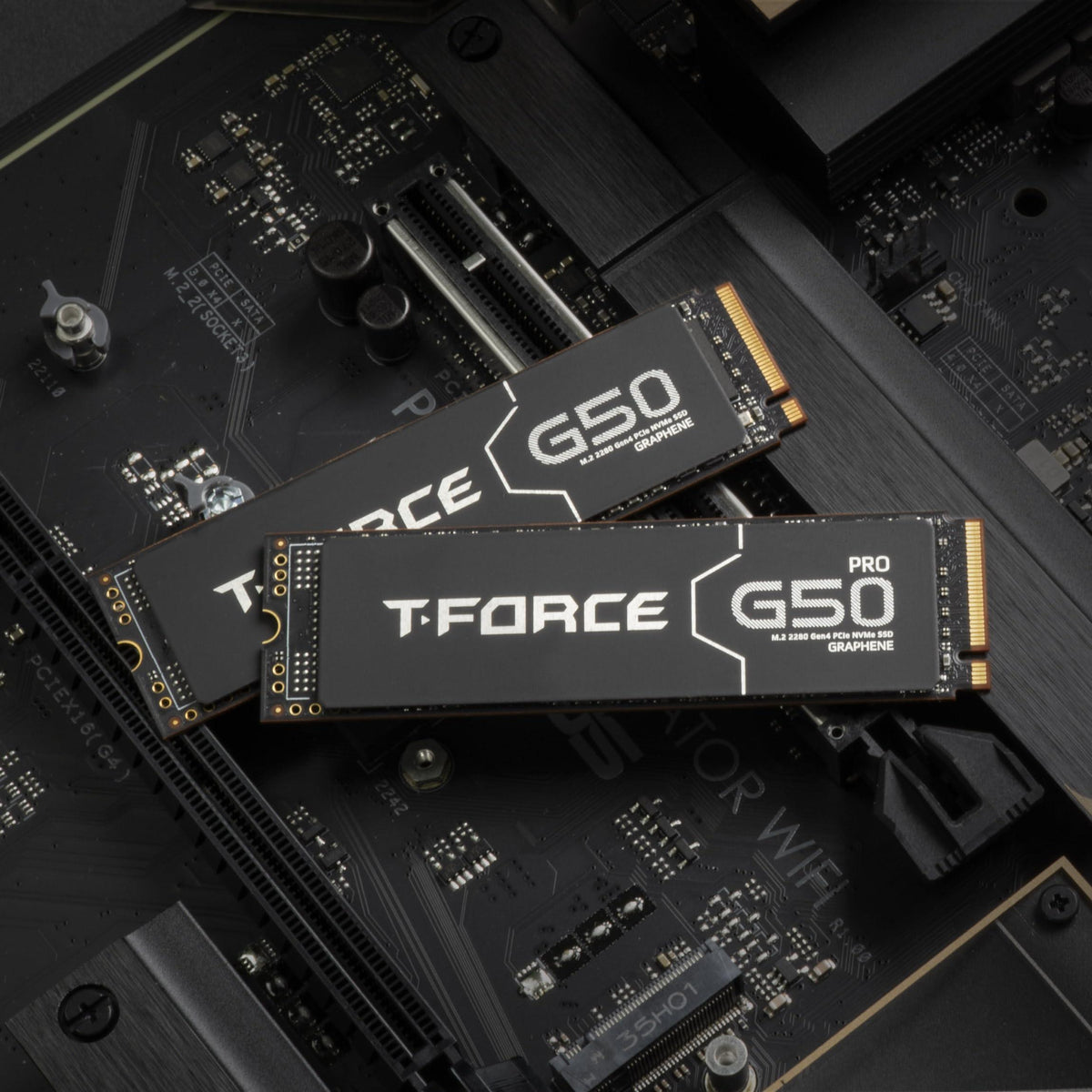 TEAMGROUP T-Force G50 2TB SLC Caching 3D TLC NAND NVMe InnoGrit PCIe Gen4x4 M.2 2280 Gaming SSD with Ultra-Thin Graphene Heat Spreader Works with PS5 Read/Write 5000/4500 MB/s TM8FFE002T0C129