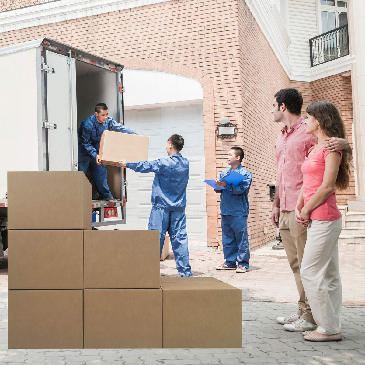 uBoxes Large Moving Boxes 20" x 20" x 15" (Pack of 12)