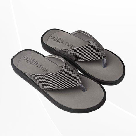 LivEasy Extra Soft Ortho Care Diabetic & Orthopedic Slippers Men (Grey, UK 8)